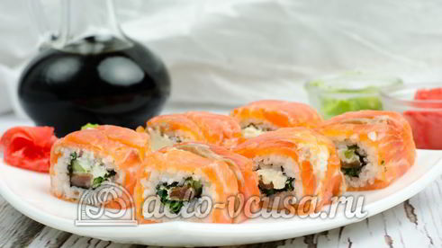 домашние роллы филадельфия