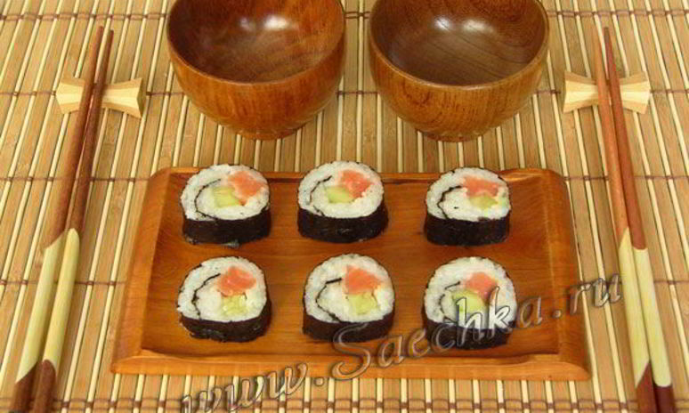 Рецепт домашних суш
