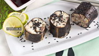 Горячие роллы с белой рыбой