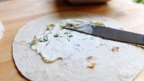 овощные роллы из лепешек тортильяс