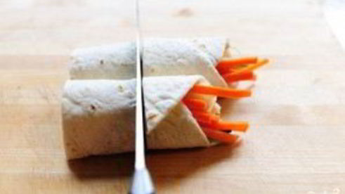 овощные роллы из лепешек тортильяс