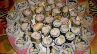 Роллы горячие с креветками и майонезом