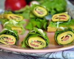 Роллы из блинов