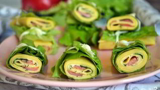 Роллы из блинов