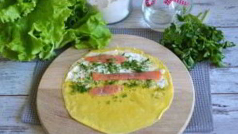 роллы из блинов