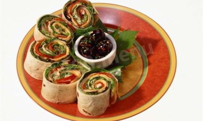 Рецепт роллов с тунцом в лаваше