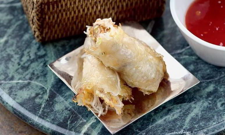 Рецепт спринга-роллов с цесаркой и креветками