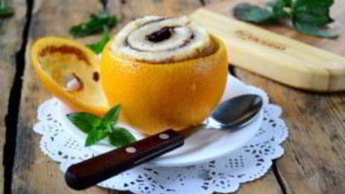 цинамоновые роллы в апельсиновой корке