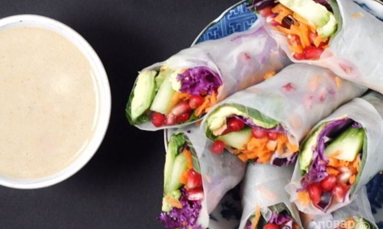 Рецепт вегетарианских спринг роллы