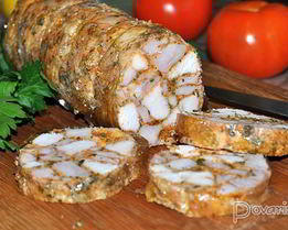 Куриный рулет Мраморный