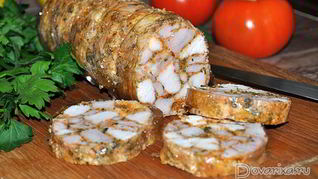 Куриный рулет Мраморный