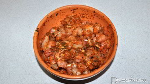 куриный рулет мраморный