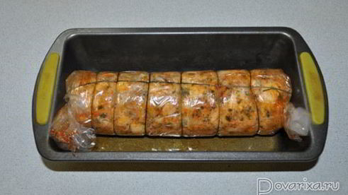 куриный рулет мраморный