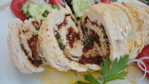 куриный рулет с паприкой