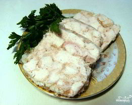 Куриный рулет в пакете