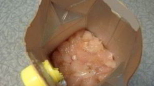 куриный рулет в пакете