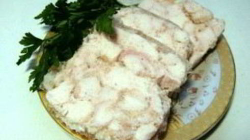 куриный рулет в пакете