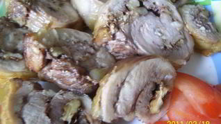 Куриные рулетики Пикантные с грецким орехом