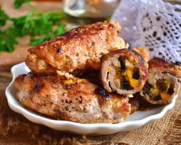 Мясные рулетики к праздничному столу