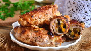 Мясные рулетики к праздничному столу