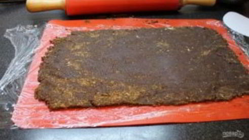 рулет брауни без выпечки