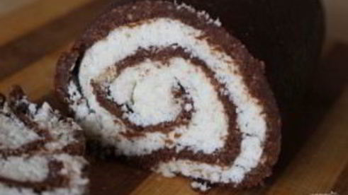 рулет брауни без выпечки