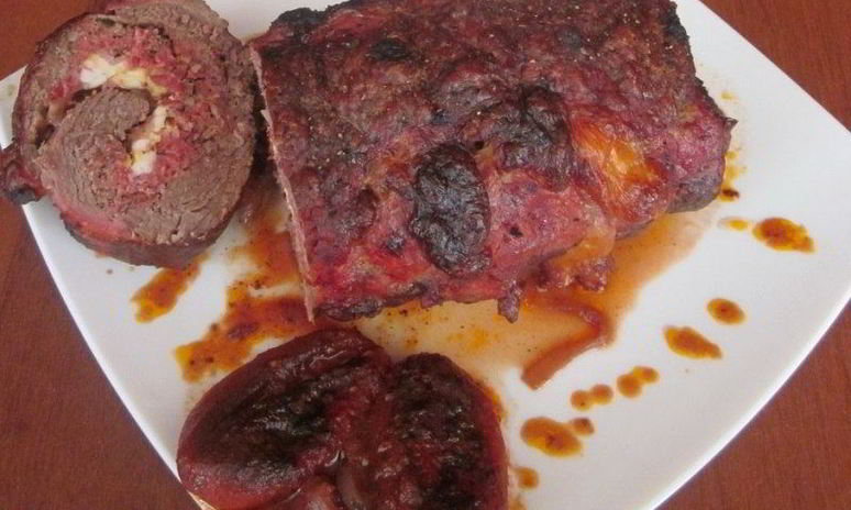 Рецепт рулета из говядины с моцареллой