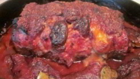 рулет из говядины с моцареллой