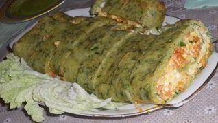 Рулет из кабачков