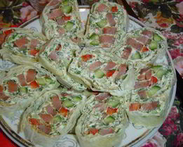 Рулет из лаваша с горбушей