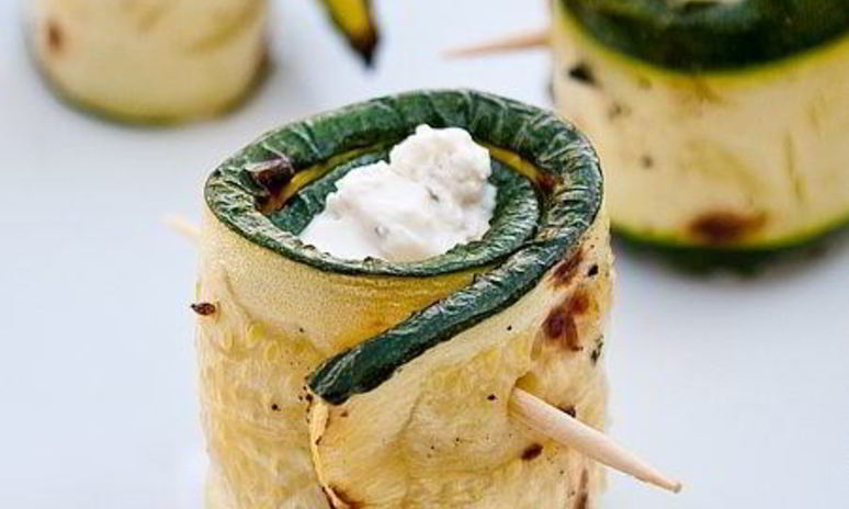 Рецепт рулетиков из кабачков с орехами