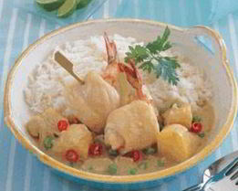 Рулетики из рыбы с креветками в соусе карри