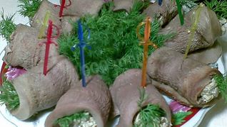 Рулетики из языка