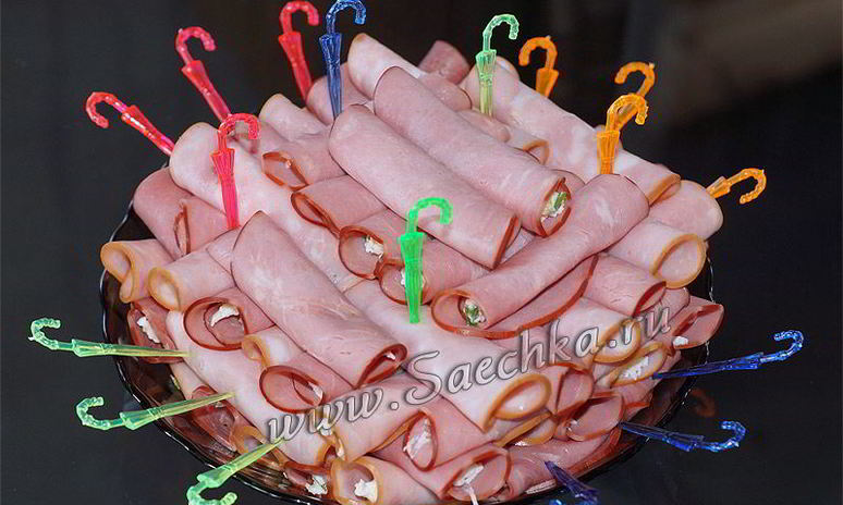 Рецепт рулетиков с сыром