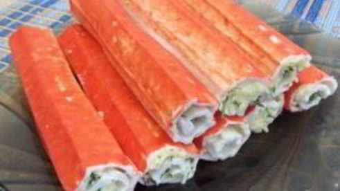 рулеты из крабовых палочек