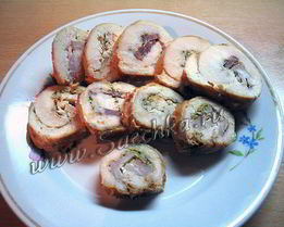 Рулеты куриные