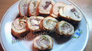 Рулеты куриные