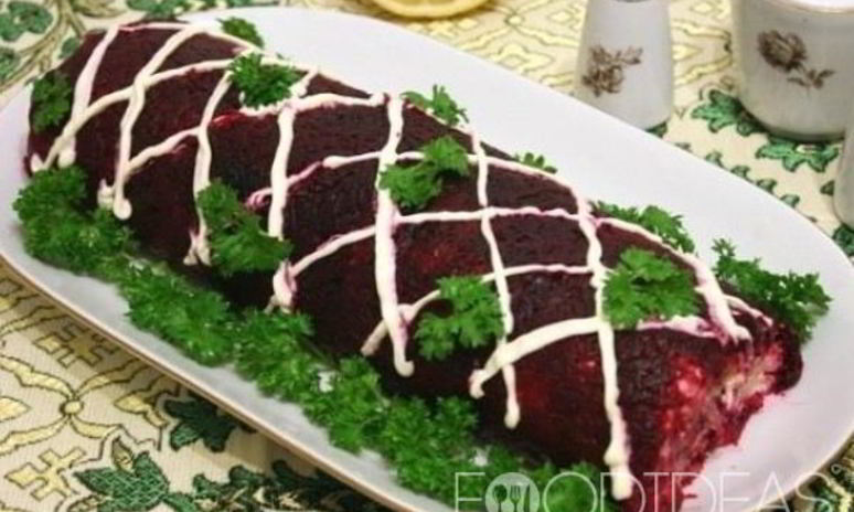 Рецепт шубы рулетом