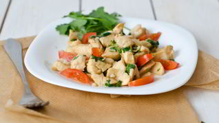 Севиче из гребешков с овощами