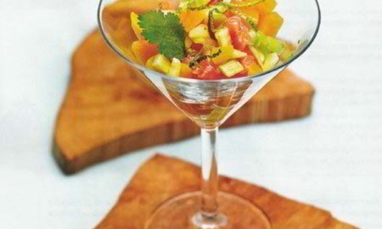 Рецепт севиче из семги с манго и острым перцем