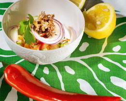 Севиче из скумбрии и лосося