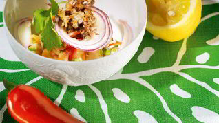 Севиче из скумбрии и лосося