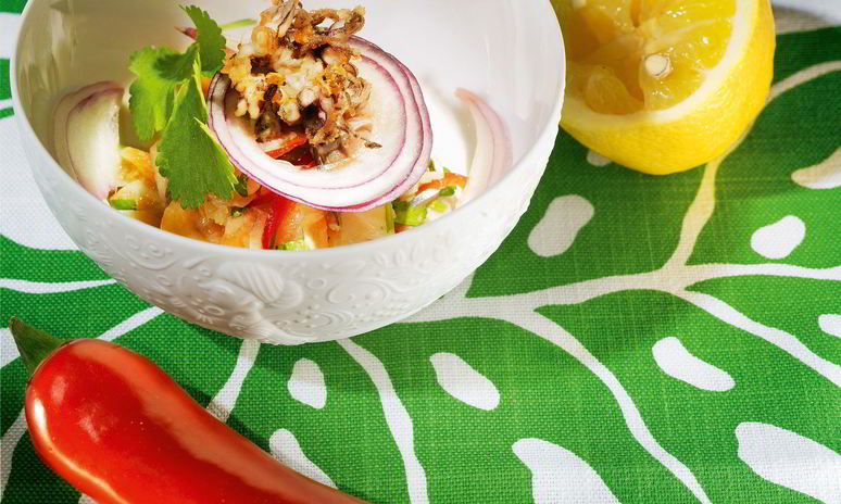 Рецепт севиче из скумбрии и лосося