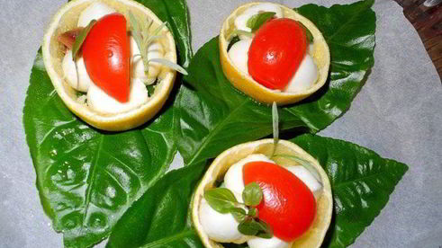 сицилийская закуска лимоны с моцареллой