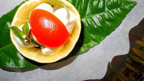 сицилийская закуска лимоны с моцареллой