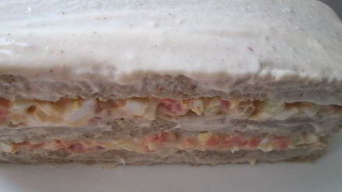 исландский сэндвич с лососем и креветками