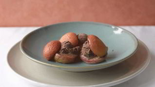 Сэндвич из персиков с мороженым