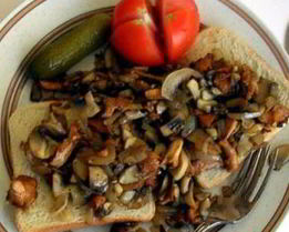 Сэндвич с грибами