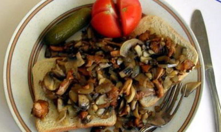 Рецепт сэндвича с грибами