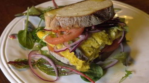 сэндвич с омлетом